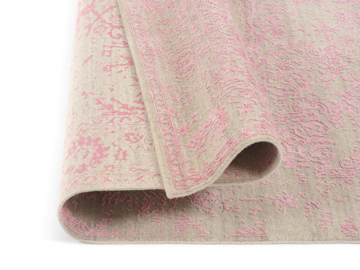 ORIENTTEPPICH 70/140 cm Soho Vintage Rosa, Beige  - Beige/Rosa, Design, Textil (70/140cm) - Musterring