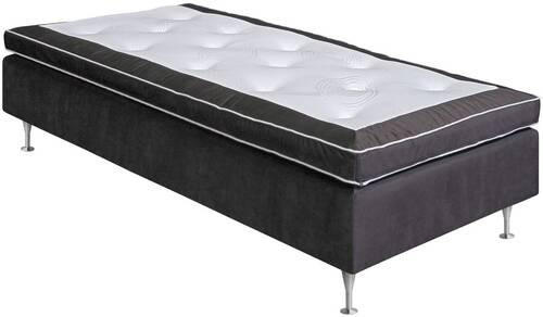 RAMSÄNG 90/200 cm  i mörkgrå  - mörkgrå/aluminiumfärgad, Klassisk, metall/trä (90/200cm) - Best Price
