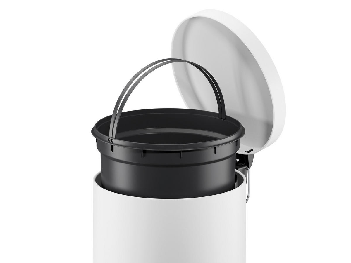 ABFALLSAMMLER SELEKTA 20 L  - Schwarz/Weiß, Basics, Kunststoff/Metall (29/43,5/37cm) - Hailo