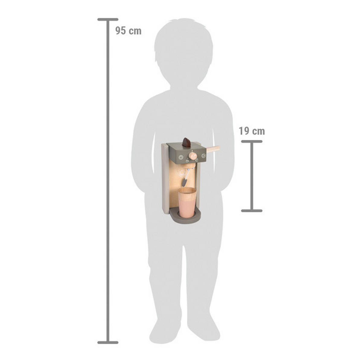 KINDERKÜCHENZUBEHÖR  - Hellgrau, Basics, Holz (16/19/11cm) - small foot