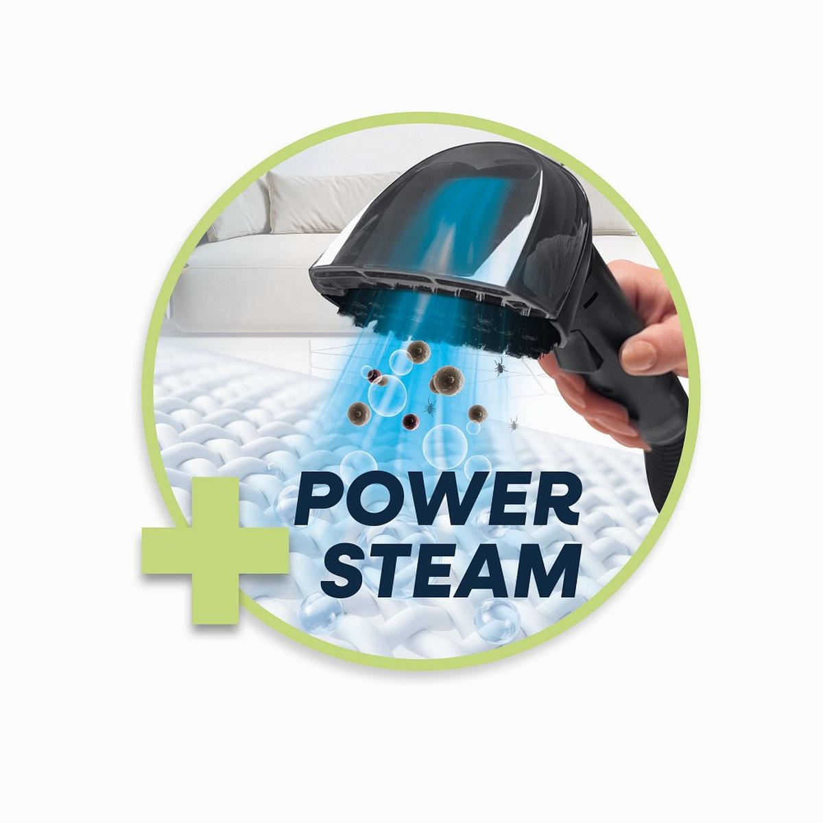 POLSTERREINIGER - Blau/Grau, Basics, Kunststoff (36/26,5/29,5cm) - Lichterblitz