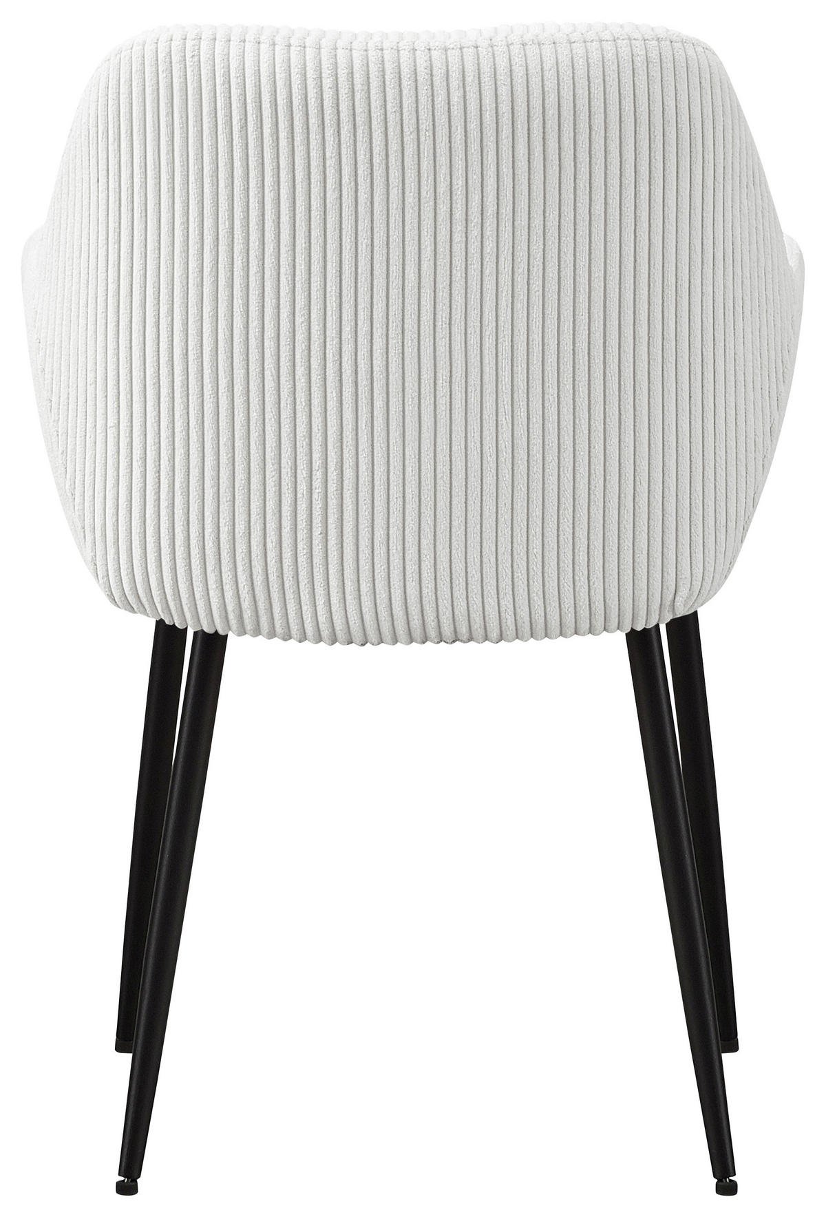 STOLIČKA S PODRÚČKAMI, železo, kord, krémová, čierna - čierna/krémová, Design, kov/textil (57/85/60cm) - Xora