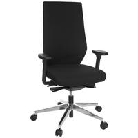 SNURRSTOL  i flatväv svart  - kromfärg/svart, Modern, metall/textil (60/123/53cm) - MID.YOU