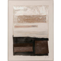 BILD Abstraktes  - Schwarz/Braun, Design, Holz/Papier (90/120/5cm) - Kare-Design