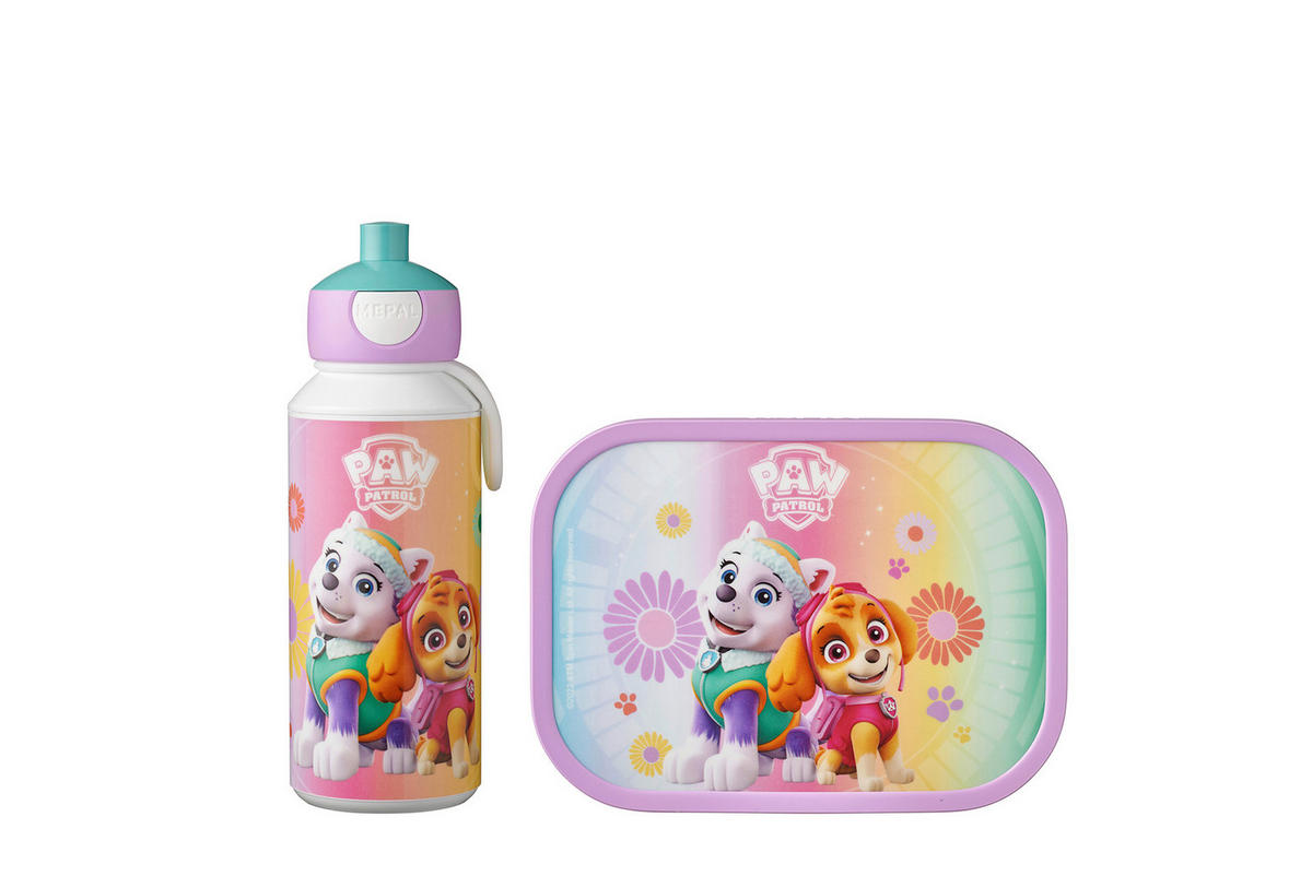 PAUSENSET Campus Paw PAtrol Girls  - Multicolor/Rosa, KONVENTIONELL, Kunststoff (20,5/7,5/18,8cm) - Mepal