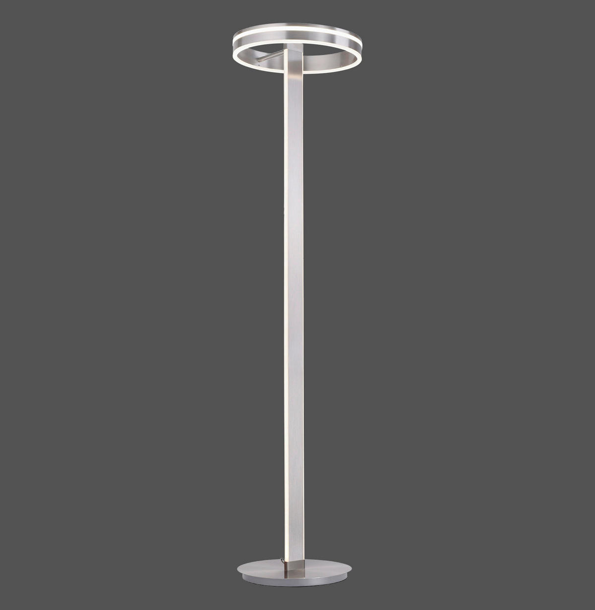 LED-STEHLEUCHTE 40/40/180 cm    - Silberfarben, Design, Kunststoff/Metall (40/40/180cm)