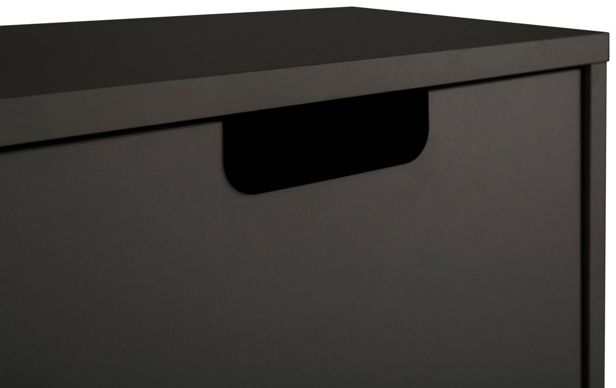 HIGHBOARD  in 59,8/124/19,55 cm  - Eichefarben/Schwarz, Design, Holzwerkstoff/Kunststoff (59,8/124/19,55cm) - MID.YOU