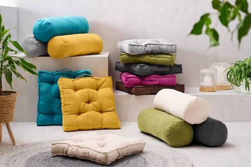 NACKENROLLE 20/60 cm  - Anthrazit, KONVENTIONELL, Textil (20/60cm) - Novel