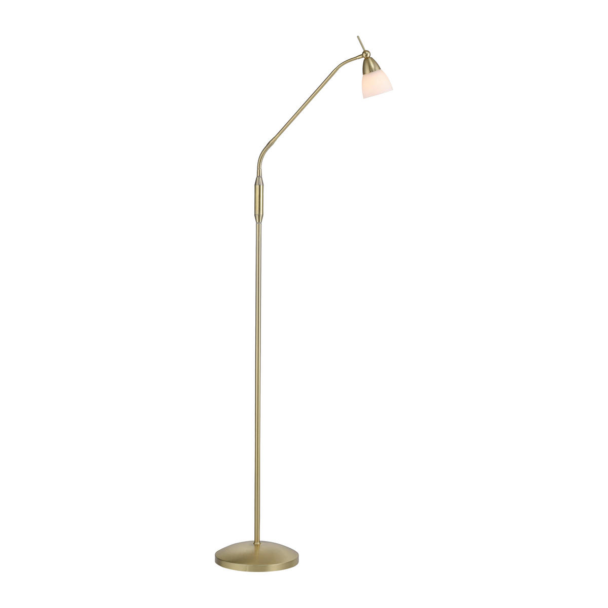 LED-STEHLEUCHTE 74/74/163 cm    - Messingfarben, Basics, Glas/Metall (74/74/163cm) - Paul Neuhaus