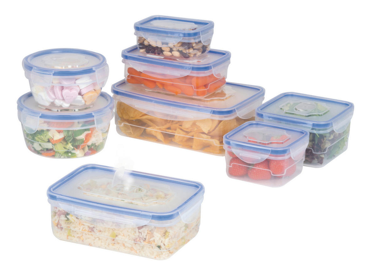 FRISCHHALTEDOSENSET 16-teilig  - Transparent, Basics, Kunststoff (28/15,5/15,2cm)