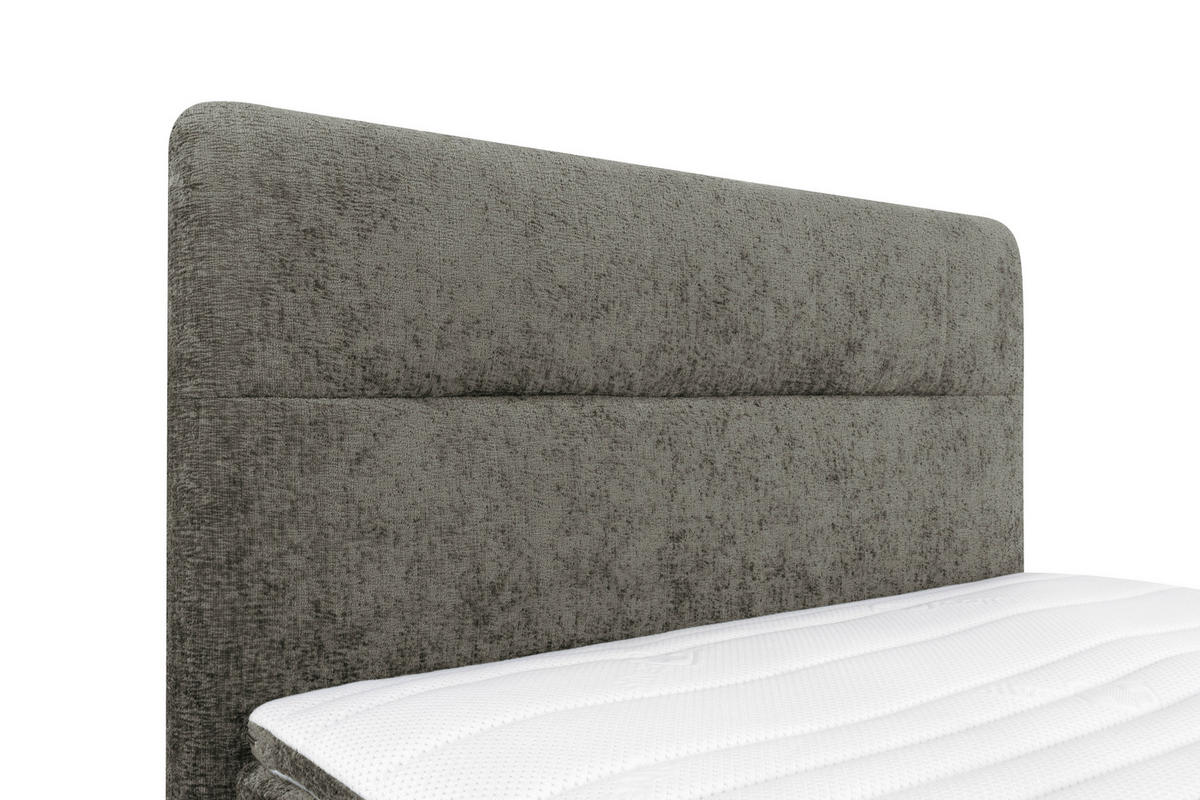 BOXSPRINGBETT 140/200 cm  in Grau  - Schwarz/Grau, Design, Textil/Metall (140/200cm) - Esposa