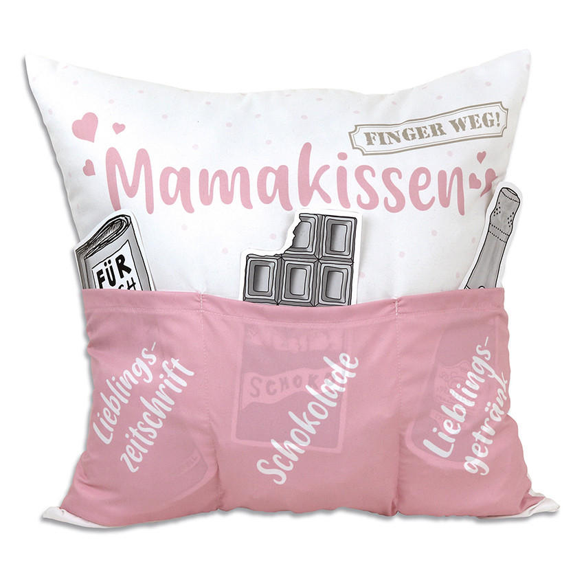 ZIERKISSEN   43/43/15 cm  - Hellrosa/Weiß, Basics, Textil (43/43/15cm)
