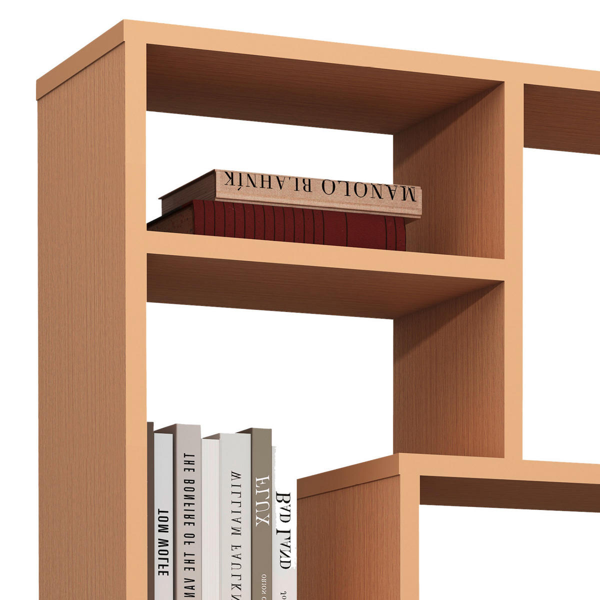 REGAL Buchefarben  - Buchefarben/Grau, MODERN, Holzwerkstoff/Kunststoff (58/116/20cm) - MID.YOU