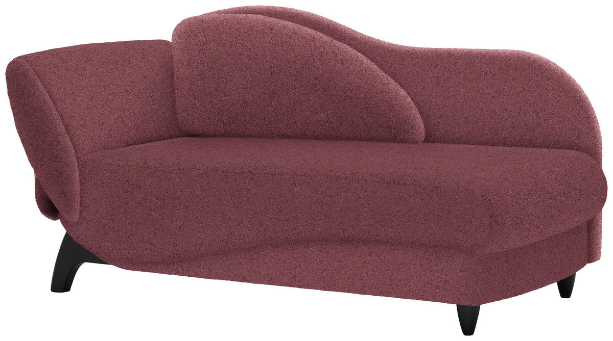 LIEGE in Webstoff Beere  - Beere/Schwarz, MODERN, Holz/Textil (84/87/171-190cm) - Joka