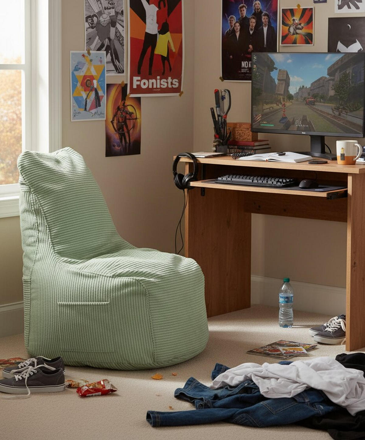 ÜLŐZSÁK 270 l  - zöld, Design, textil (80/100/85cm) - Carryhome