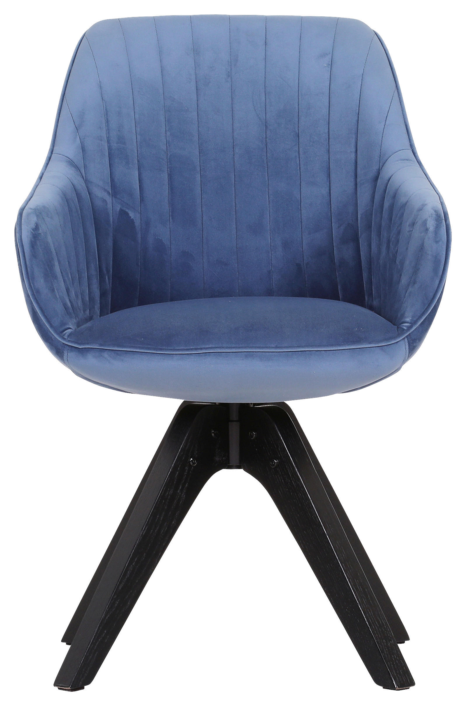 ARMLEHNSTUHL  in Velours  - Türkis/Blau, LIFESTYLE, Holz/Textil (60/83/65cm) - home24