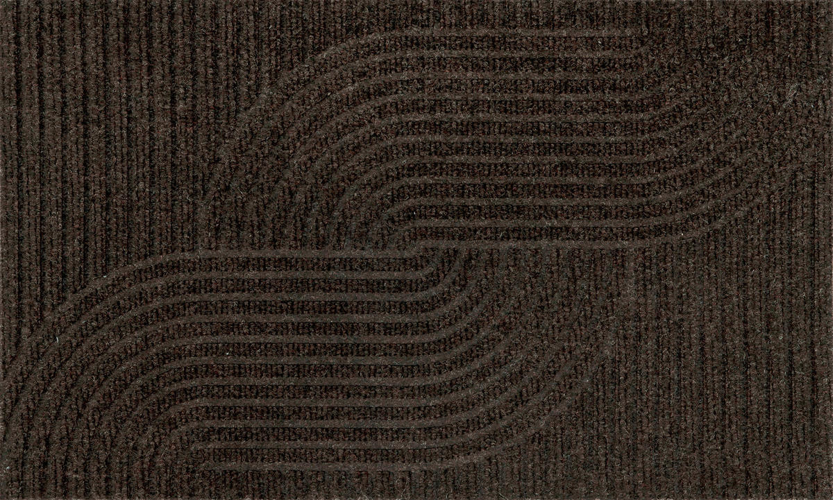 FUßMATTE 45/75 cm Loop dark brown  - Braun, Design, Kunststoff/Textil (45/75cm) - wash+dry