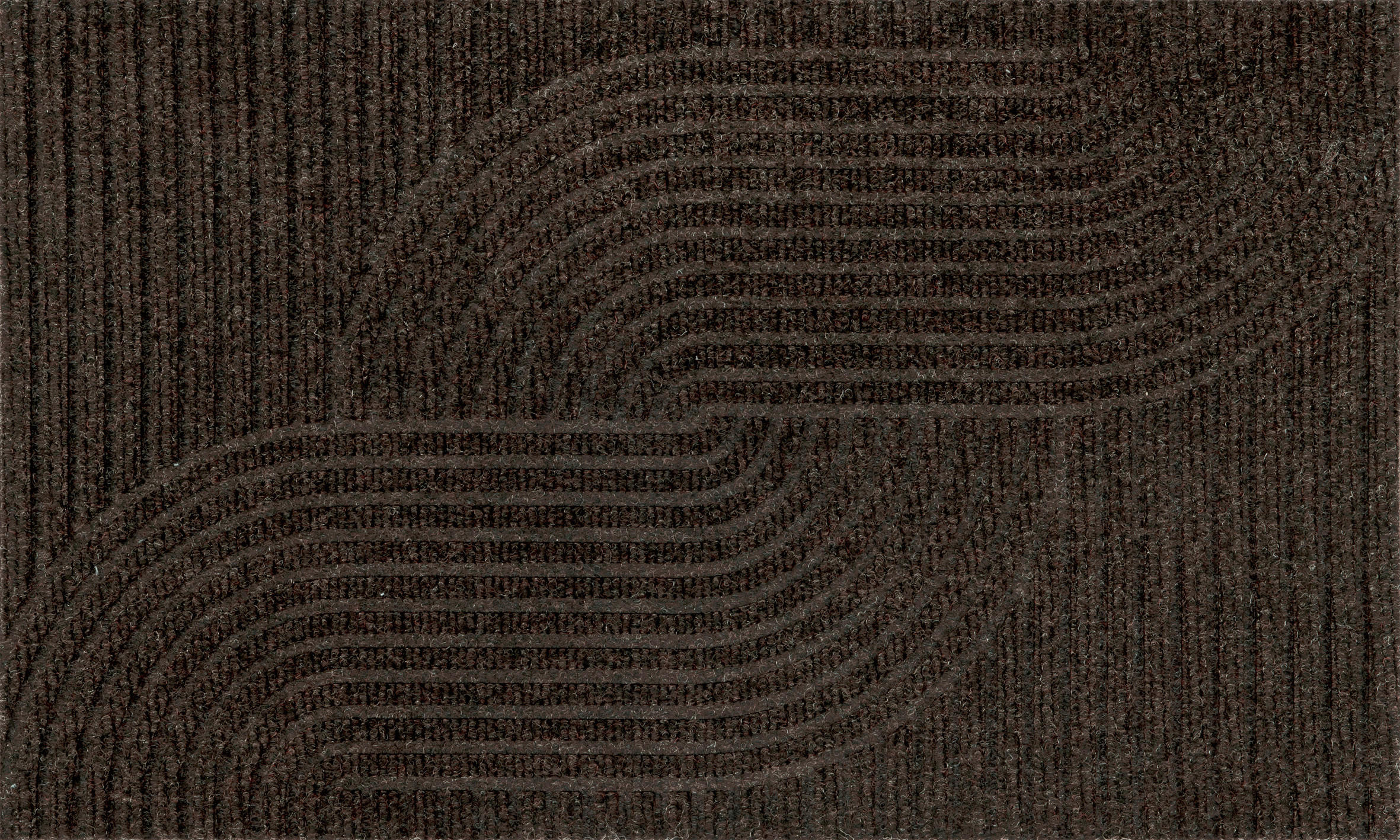 wash+dry FUßMATTE Loop dark brown Braun 45x75 cm