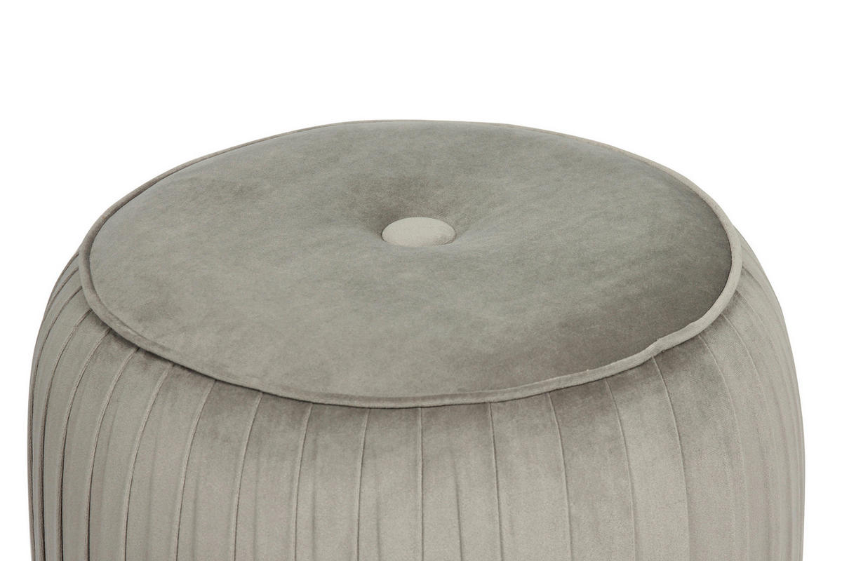 TABURET, plast, kov, 43/42/43 cm - šedá/barvy zlata, Design, kov/plast (43/42/43cm)