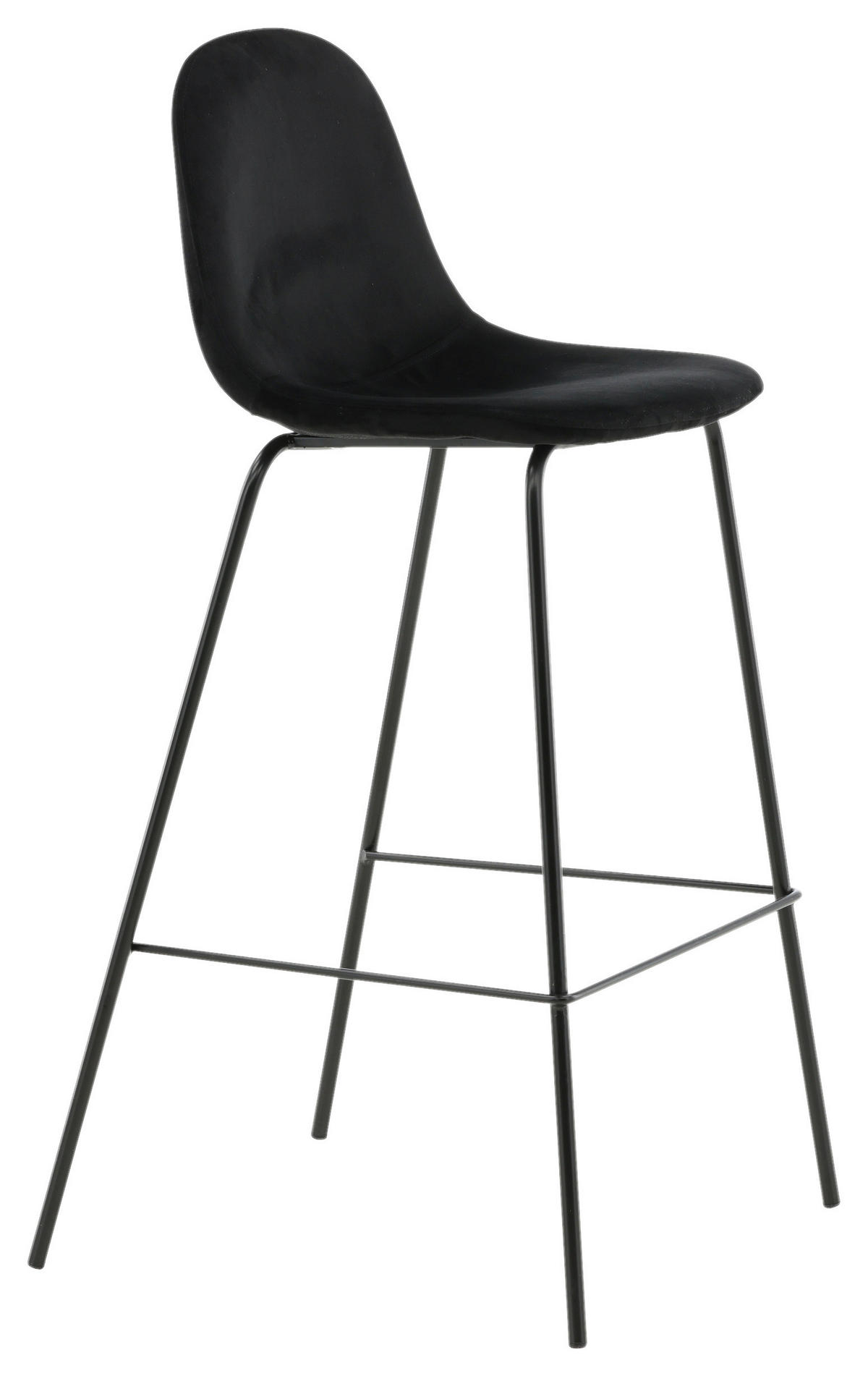 BARHOCKER-SET in Schwarz  - Schwarz, Design, Textil/Metall (41.5/105/43cm) - Livetastic