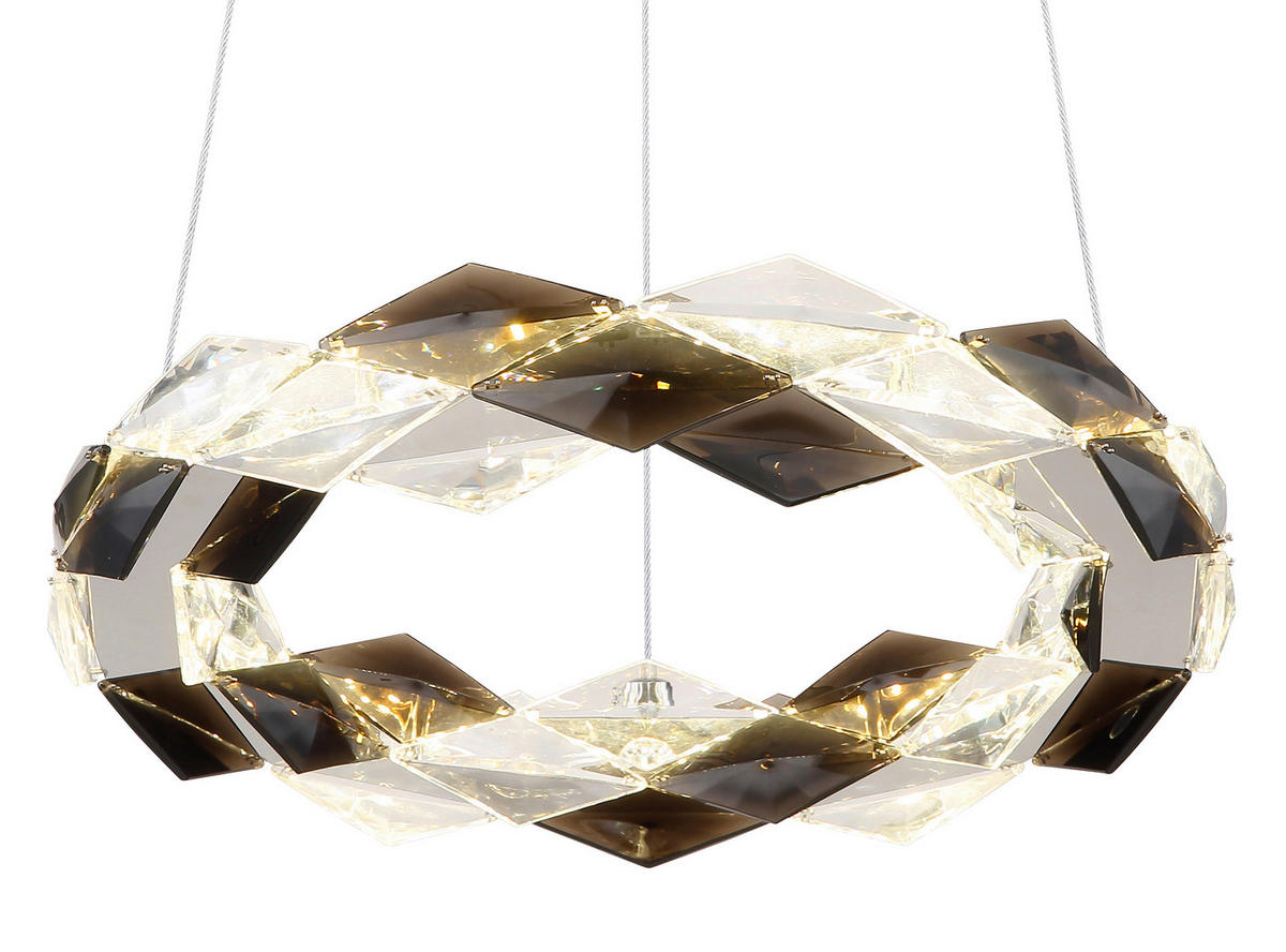 LED-HÄNGELEUCHTE 37,5/130 cm    - Klar, Design, Kunststoff/Metall (37,5/130cm) - Globo