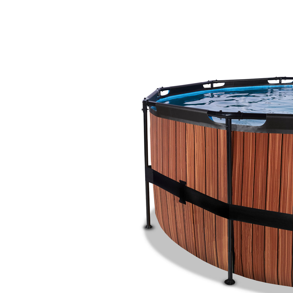 POOL SET 427/122 cm  - brun, Klassisk, plast (427/122cm) - EXIT Toys