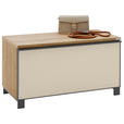GARDEROBENBANK  in 84/45/40 cm  - Eichefarben/Anthrazit, Design, Metall (84/45/40cm) - Dieter Knoll
