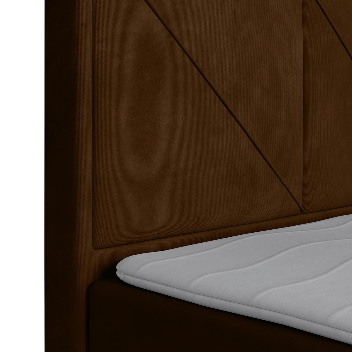 POSTELJA BOXSPRING 180 cm   x 200 cm  , kovina, umetna masa, tekstil, karton, leseni material rjava  - črna/rjava, Moderno, kovina/umetna masa (180/200cm) - MID.YOU