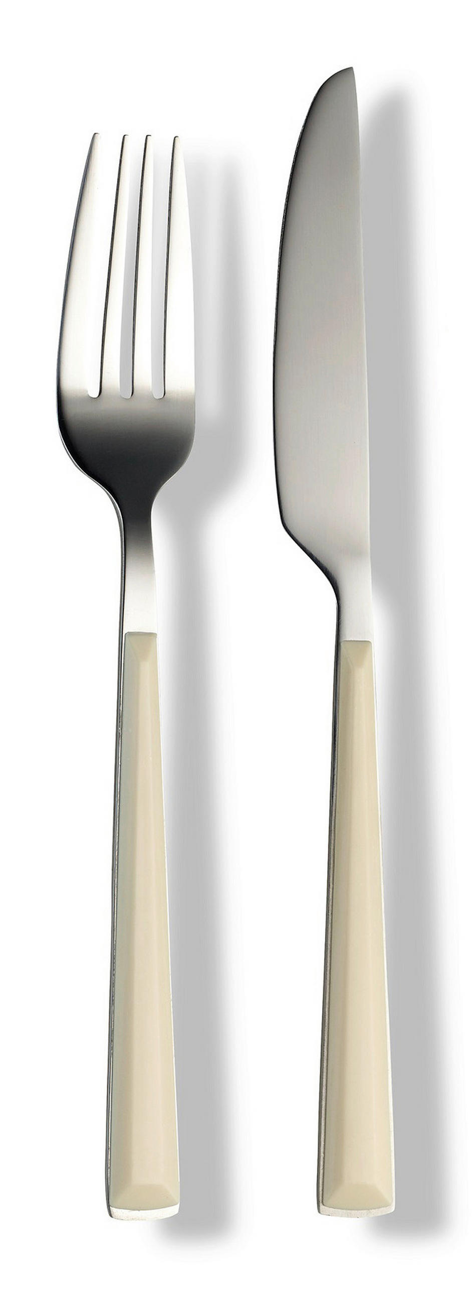 BESTICKSET  16 delar  - silver/cremefärgad, Basics, metall/plast - Echtwerk