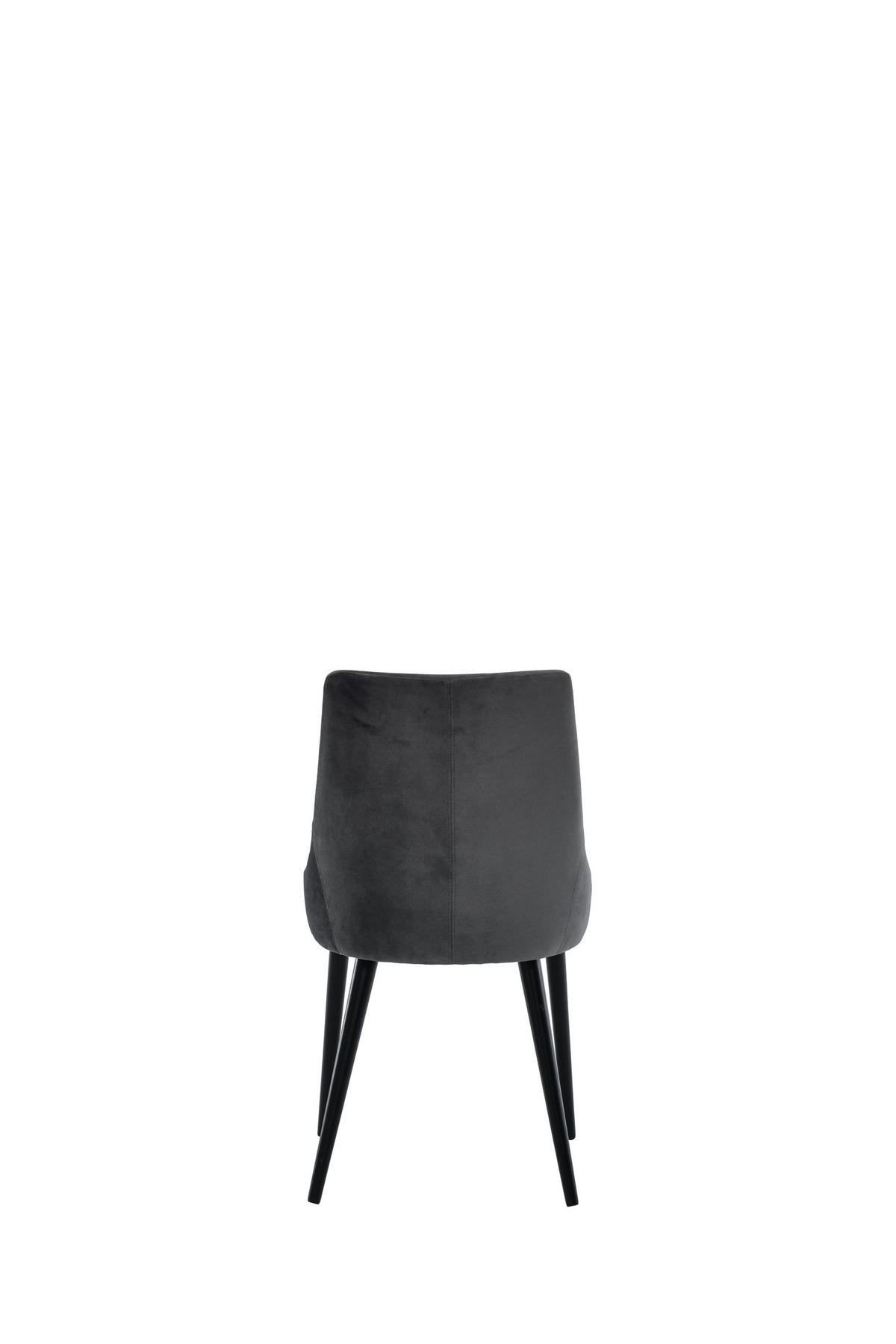 STOLICA  tamno siva  drvo, tekstil      - tamno siva/crna, Konvencionalno, drvo/tekstil (49/87/59cm)