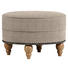 HOCKER in Textil Hellbraun - Hellbraun/Eichefarben, Design, Holz/Textil (77/43/cm) - Carryhome HOCKER in Textil Hellbraun - Hellbraun/Eichefarben, Design, Holz/Textil (77/43/cm) - Carryhome
