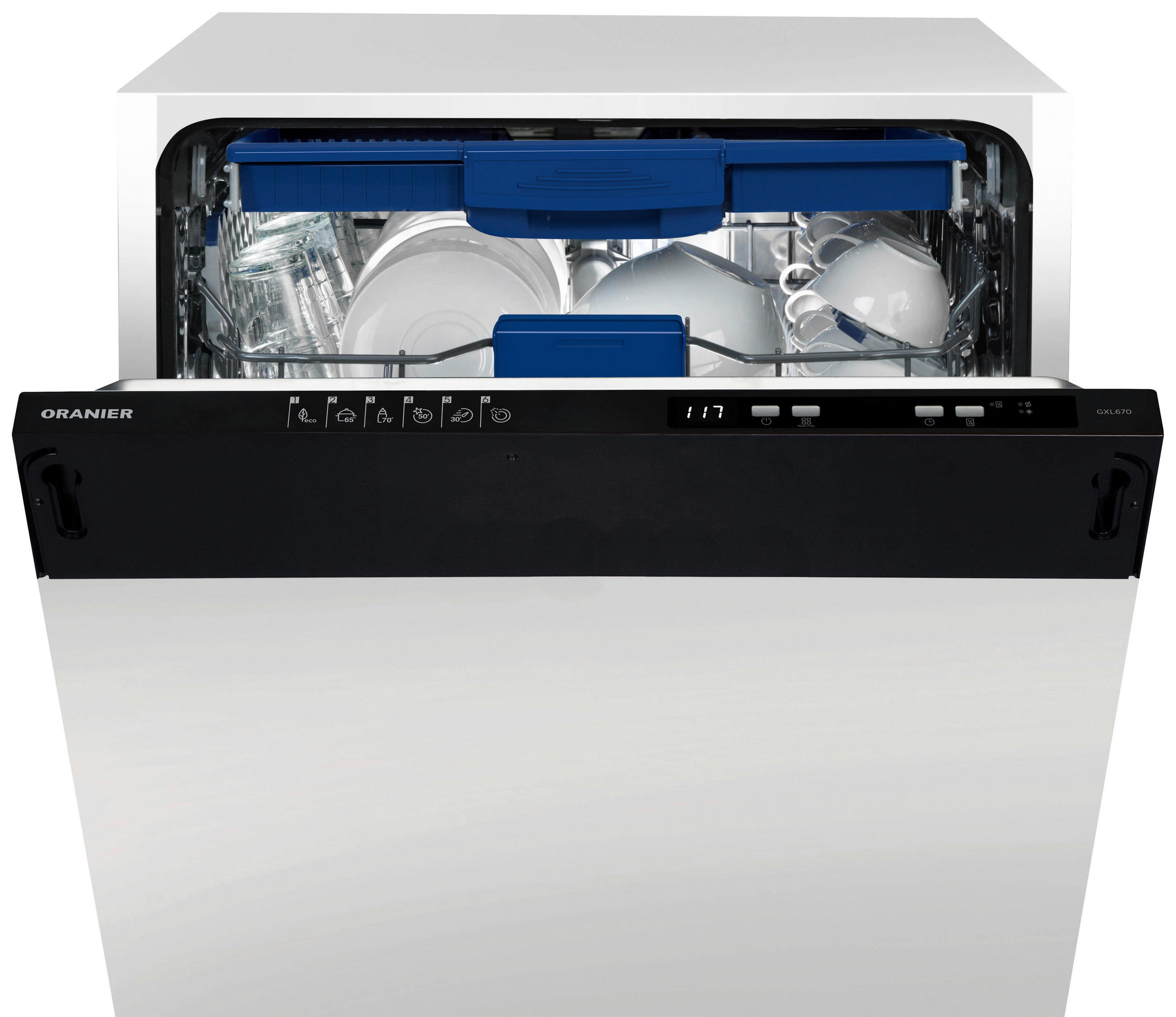 GESCHIRRSPÜLER GXL670  - Edelstahlfarben, Basics, Metall (59,8/86,0-91,0/55,0cm) - Oranier