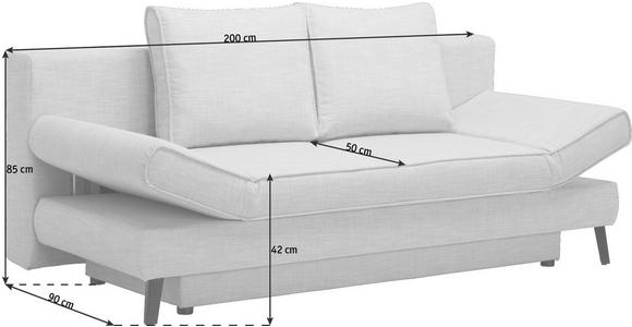 SCHLAFSOFA in Grün Textil - Schwarz/Grün, Design, Textil/Metall (200/85/90cm) - Xora
