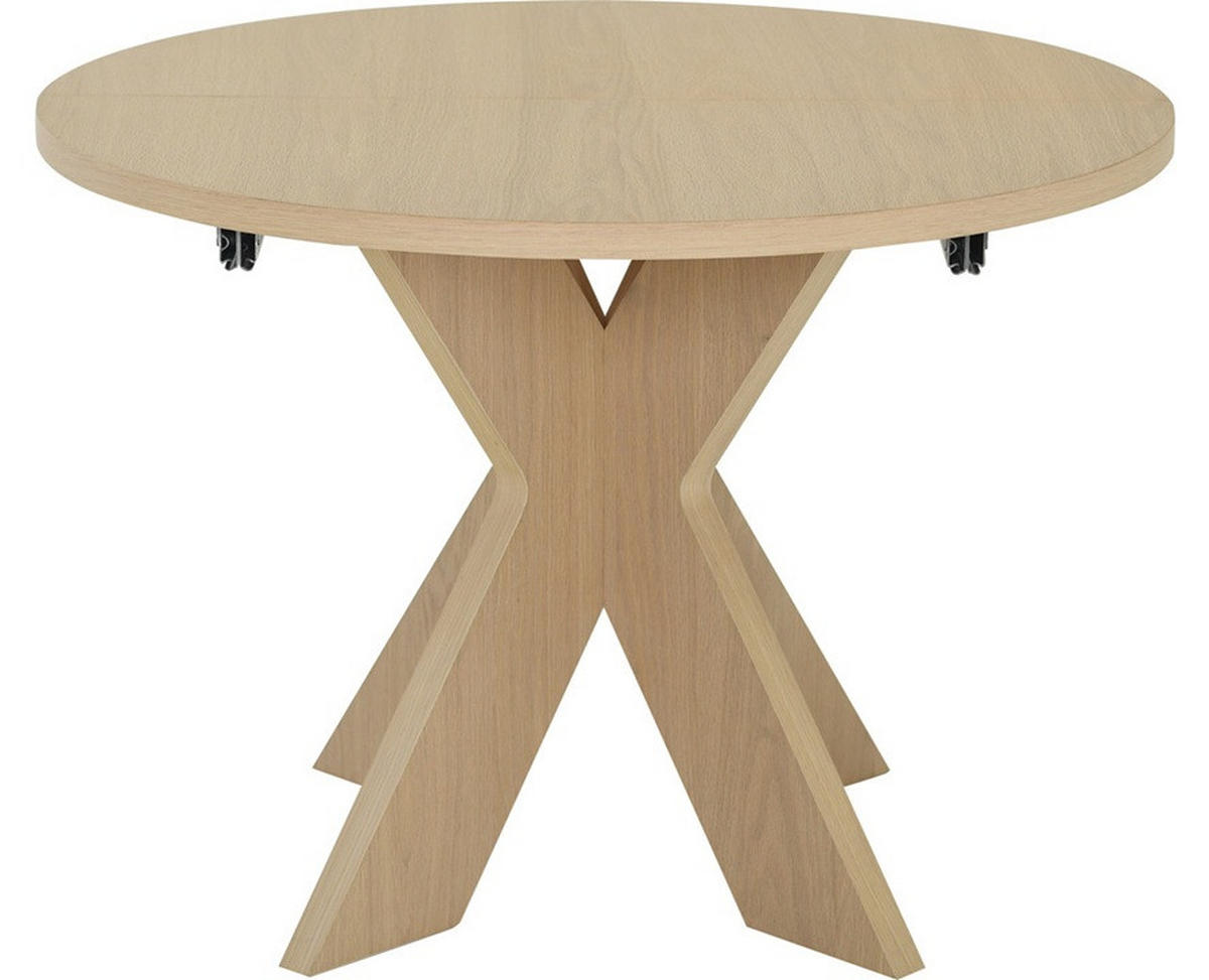 MATBORD ek Bianco rund  utdragbar, finns i olika storlekar, finns i olika trädekorer  - ek Bianco, Design, trä (105-195/105/75cm) - Best Price