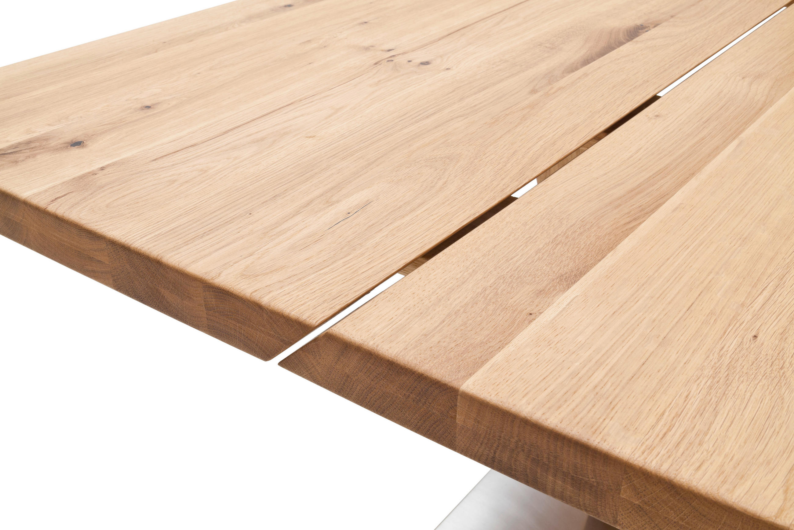 ESSTISCH in Holz, Metall, Holzwerkstoff 200/100/77 cm  - Edelstahlfarben/Eichefarben, Design, Holz/Holzwerkstoff (200/100/77cm) - Livetastic