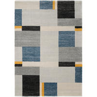 LÄUFER 80/200 cm Palazzo Bloc  - Blau/Gelb, LIFESTYLE, Textil (80/200cm) - Novel