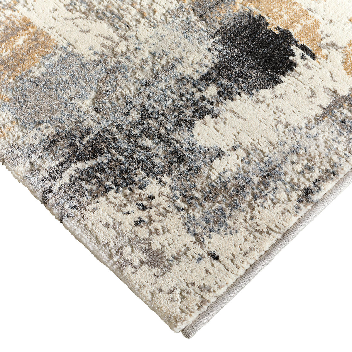 WEBTEPPICH 133/195 cm Palau Blau, Weiß, Goldfarben  - Blau/Goldfarben, Design, Textil (133/195cm)