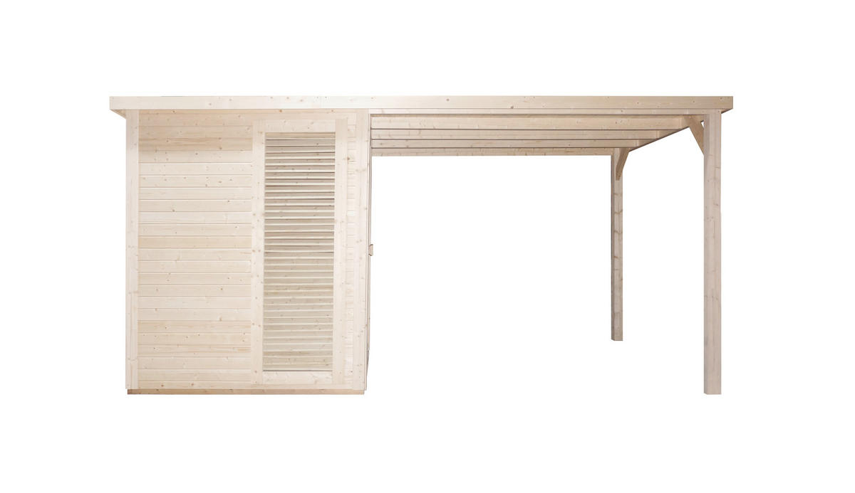 SAUNA für 4-5 Personen Rauma  - Naturfarben, KONVENTIONELL, Holz (460/230/219,5cm) - Sanotechnik