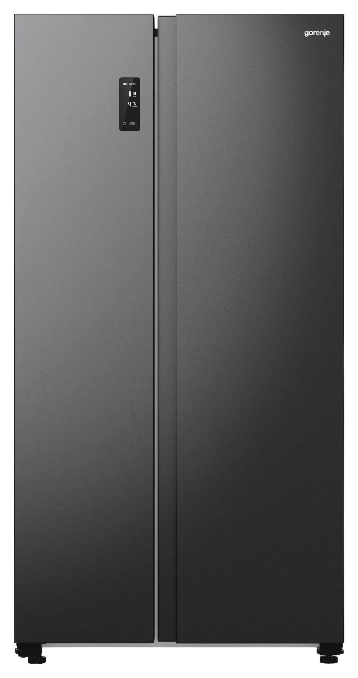 SIDE-BY-SIDE 91,5/178,6/67 cm NRR9185EABXL ADVANCED  - Schwarz, MODERN, Glas/Kunststoff (91,5/178,6/67cm) - Gorenje