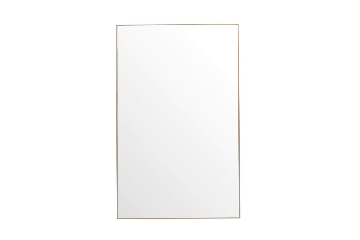 SPIEGEL 120/190/3 cm    in rechteckig  - Beige, MODERN, Glas/Metall (120/190/3cm) - Livetastic