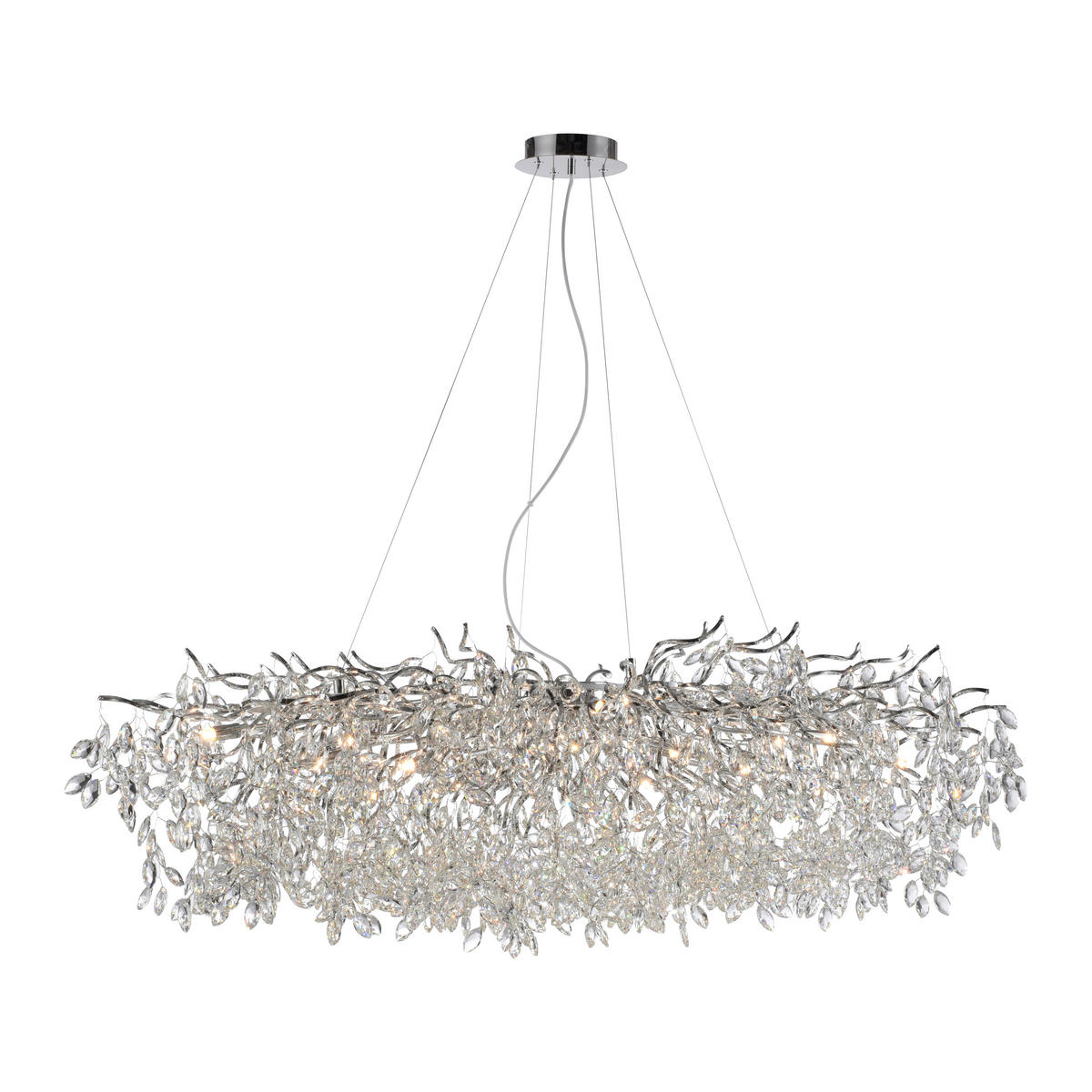CANDELABRU - culoare crom, Design, plastic/metal (150/70/250cm)
