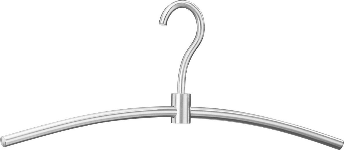 KLEIDERBÜGEL Metall  - Edelstahlfarben, Design, Metall (45cm) - Zack