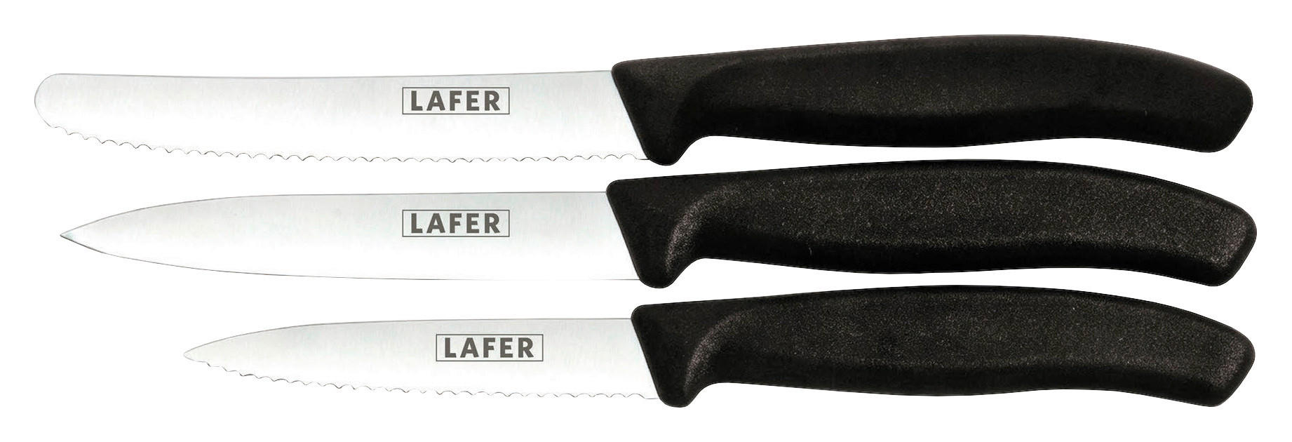 KÉSKÉSZLET 3 részes Lafer  - fekete, Basics, műanyag/fém (23,5/7,7/1,8cm) - Johann Lafer