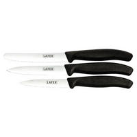 KÉSKÉSZLET 3 részes Lafer  - fekete, Basics, műanyag/fém (23,5/7,7/1,8cm) - Johann Lafer
