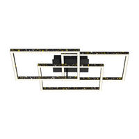 STROPNA LED-SVETILKA   /5700 lm/3000 K// - črna, Trend, kovina/umetna masa (80/49,5/13cm)