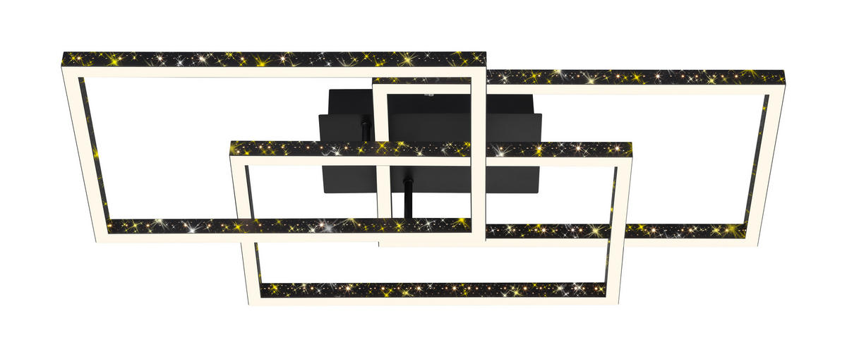 STROPNA LED-SVETILKA   /5700 lm/3000 K// - črna, Trend, kovina/umetna masa (80/49,5/13cm)