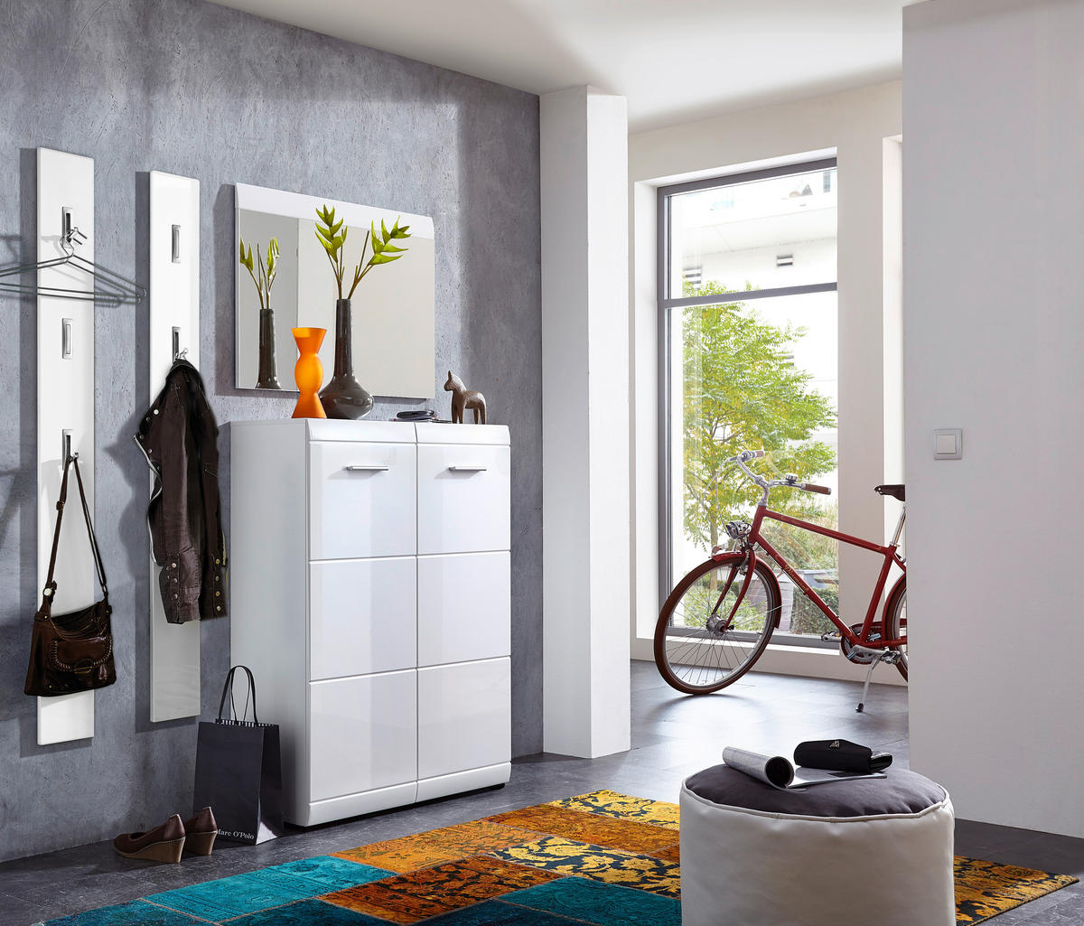 GARDE-ROBE 4-teilig  in 149/200/36 cm  - Weiss, Design, Holzwerkstoff (149/200/36cm) - Carryhome