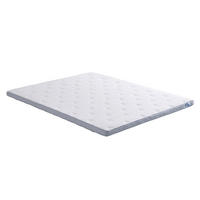 TOPPER 80/200 cm Höhe ca.  - Weiß/Grau, Basics, Textil (80/200cm) - Yatas