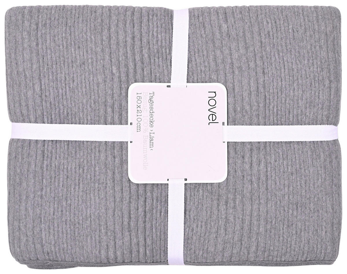 ÁGYTAKARÓ 150/210 cm  - szürke, textil (150/210cm) - Novel