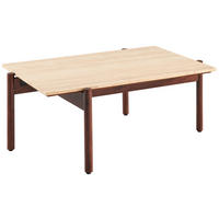 COUCHTISCH in Holz, Stein  - Walnussfarben/Naturfarben, Design, Holz/Stein (100/40/65cm) - Livetastic